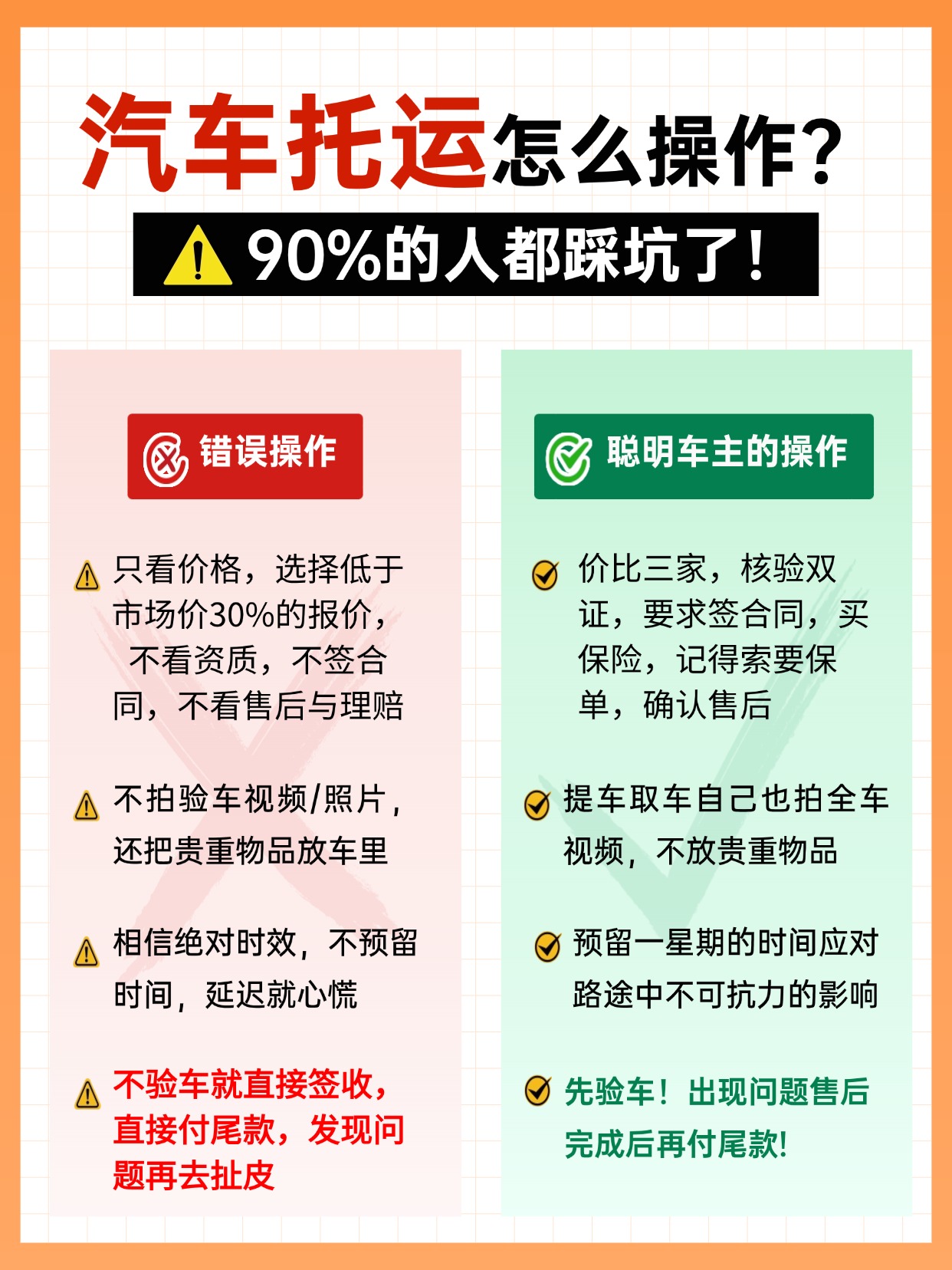 汽车托运怎么操作？90%的人都踩坑了！