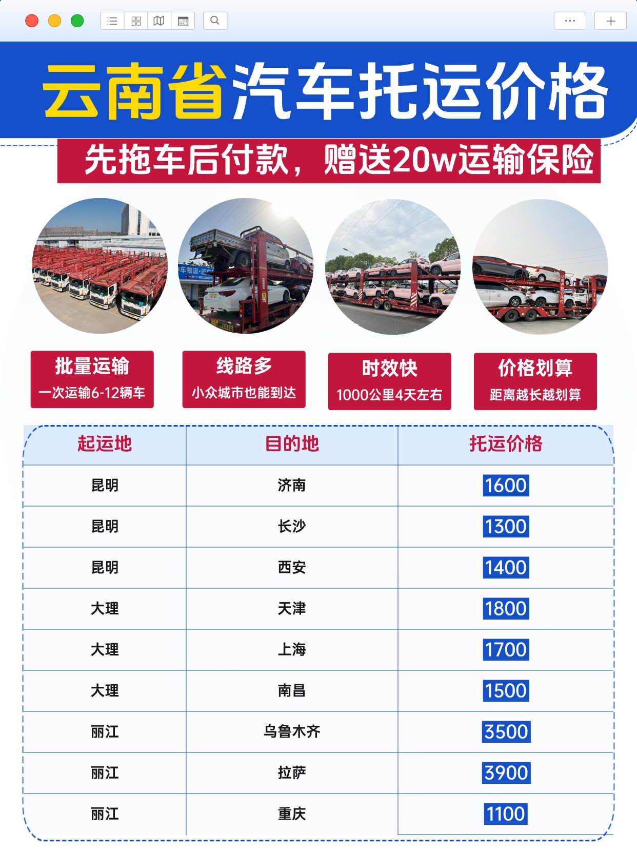 别把假期耗在高速上！中车物流云南返程托运，把疲惫留在路上，把轻松带回家