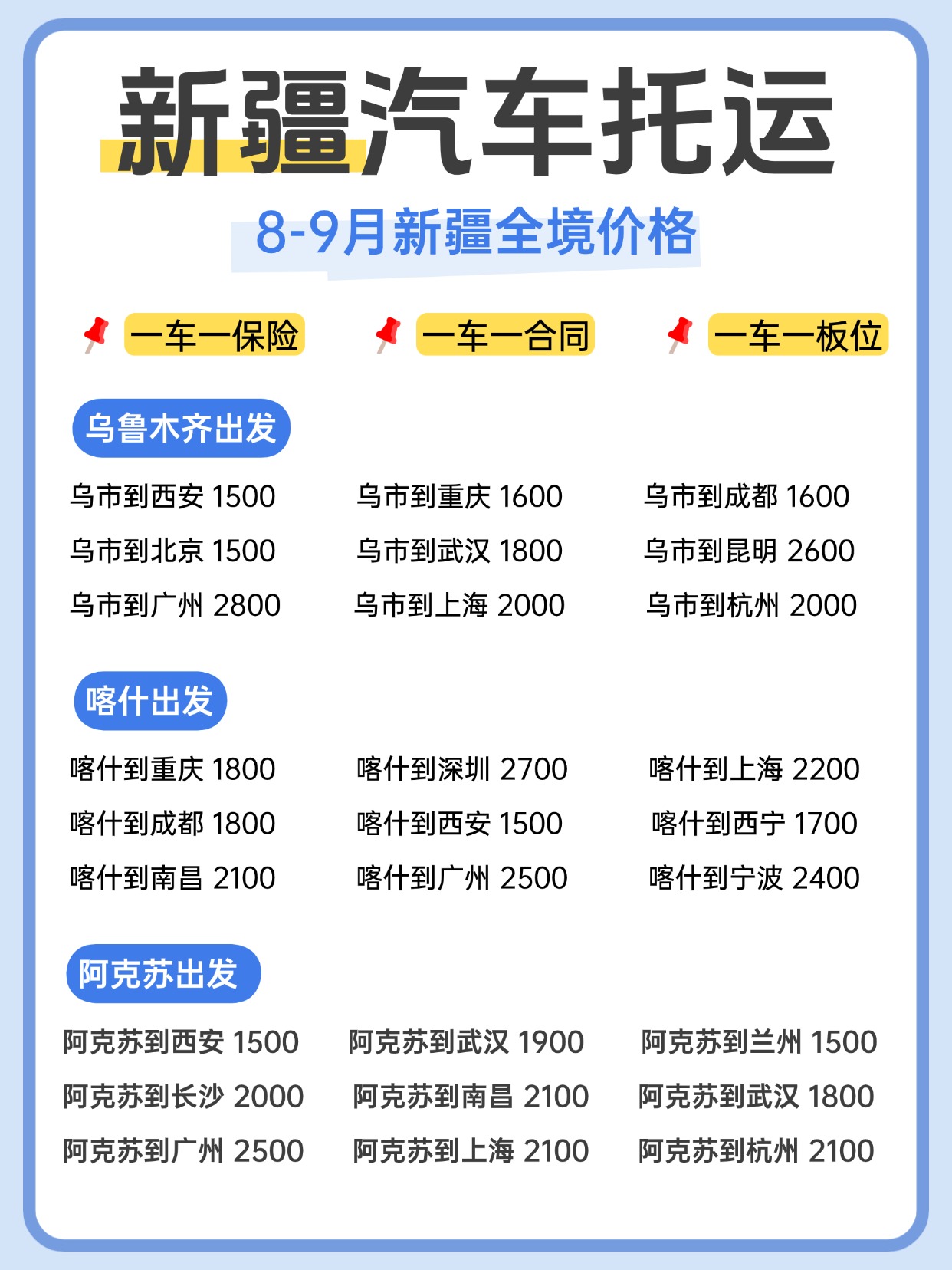 0808-新疆汽车托运