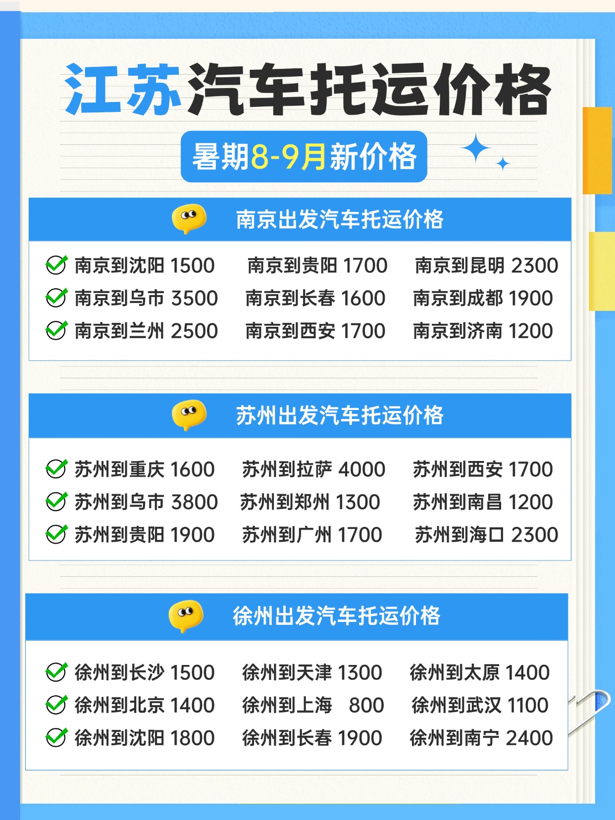 0814-江苏汽车托运价格 0814-江苏汽车托运价格